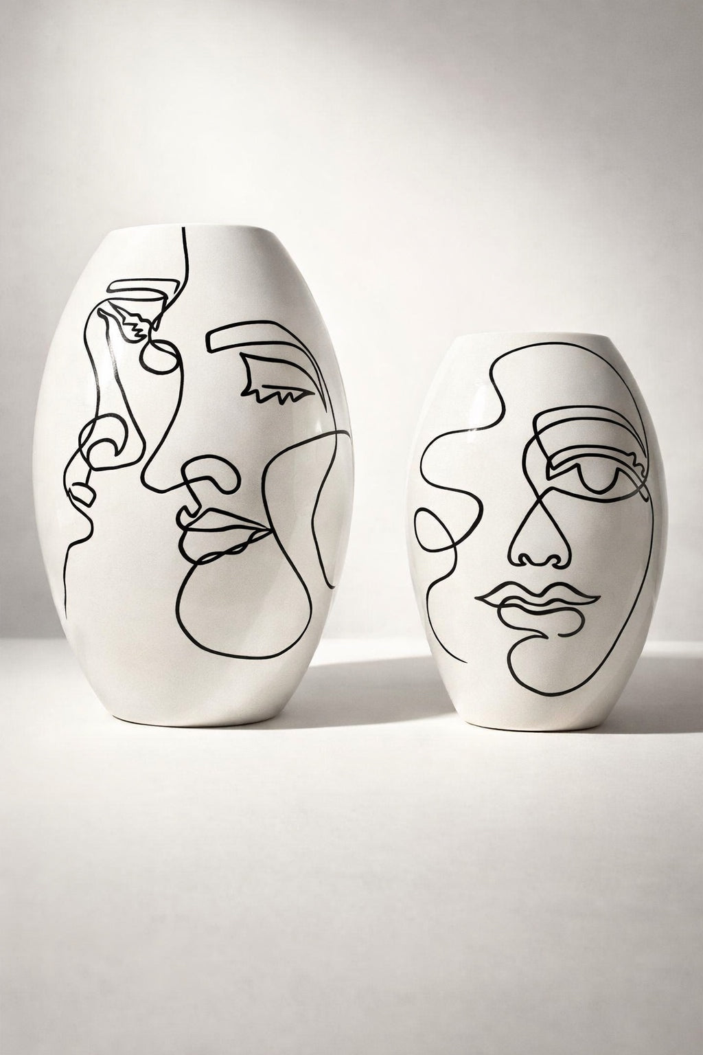 Handmade Abstract Face Vases – Moroccan Craftsmanship