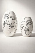 Handmade Abstract Face Vases – Moroccan Craftsmanship