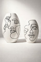 Handmade Abstract Face Vases – Moroccan Craftsmanship