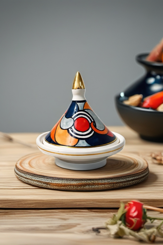 Handmade Mini Tagine – Large (17 × 15 cm)