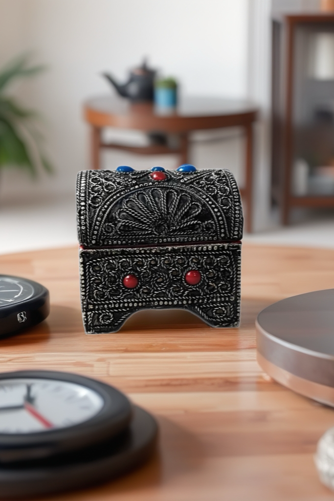 Handmade Decorative Jewelry Box – Moroccan Craftsmanship