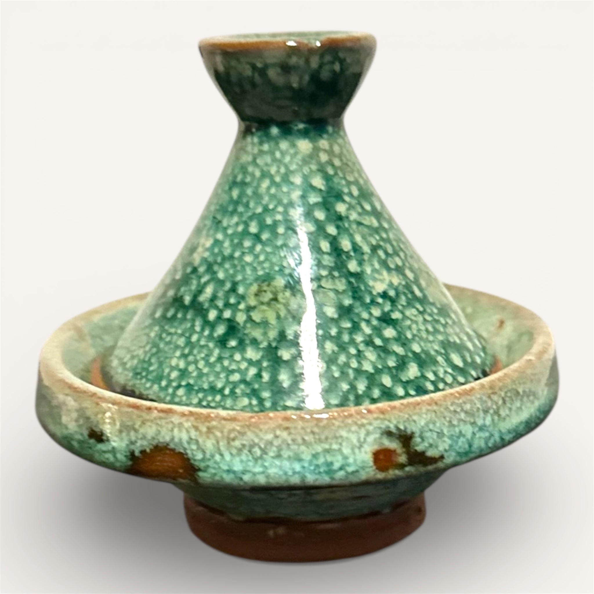 طاجين صغير - قاعدة عالية | تفاصيل زخرفية وأصلية