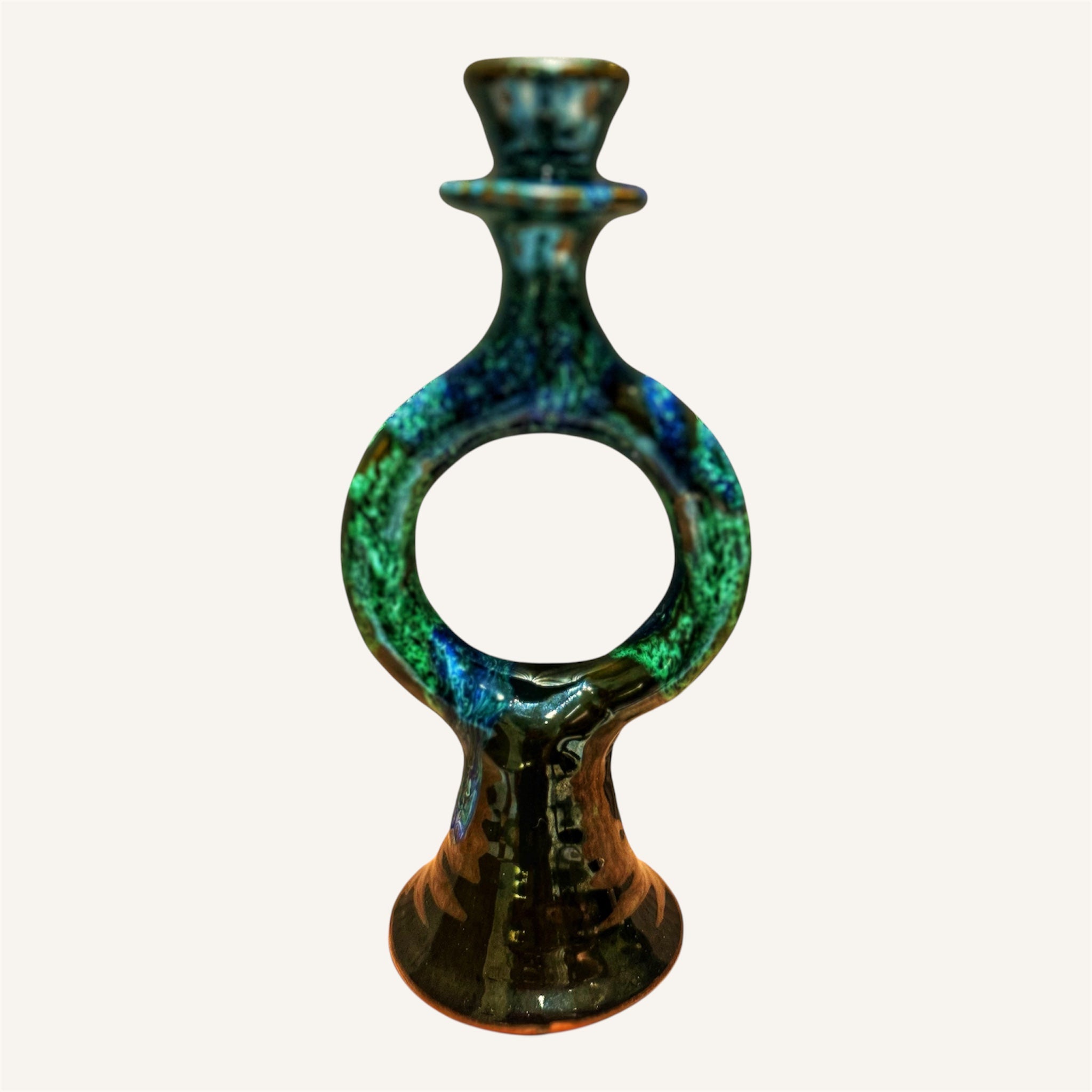 Handmade Ceramic Sculptural Candle Holders (Set of 2)